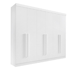 Roupeiro 6 Portas Da Vinci Plus D Doro Móveis  Branco
