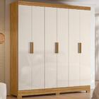 Roupeiro 6 Portas Delhi Freijó Off White