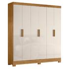 Roupeiro 6 Portas Delhi Freijó Off White