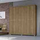 Roupeiro 6 Portas E 2 Gavetas Nogueira Kappesberg