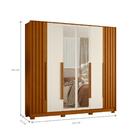 Roupeiro 6 Portas Espelho Olavo Cinamomo Off White