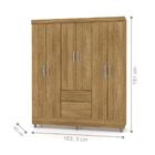 Roupeiro 6 Portas Miura Nature