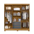 Roupeiro 6 Portas Porto Freijó Cinza