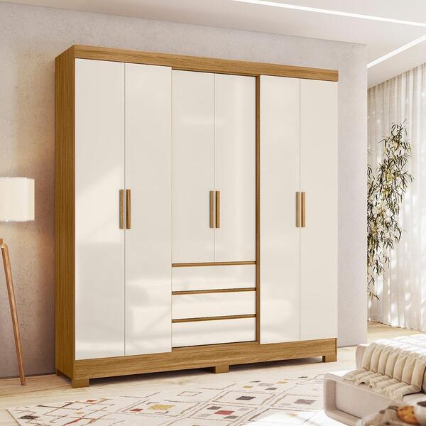 Roupeiro 6 Portas Porto Freijó Off White