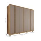 Roupeiro 6 Portas Serpa Buriti Fendi