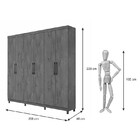 Roupeiro 6 Portas Sevilha D Doro Móveis Carvalho