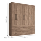 Roupeiro 6 Portas Teles Atacama