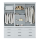 Roupeiro 6 Portas Teles Branco