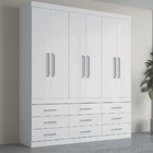 Roupeiro 6 Portas Teles Branco