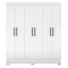 Roupeiro 6 Portas Vicente Branco