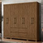 Roupeiro 8 Portas Gad Castanho Wood