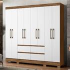 Roupeiro 8 Portas Gad Naturale Branco