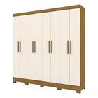 Roupeiro 8 Portas Nature/off White - Briz