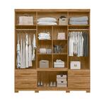 Roupeiro 8 Portas Riacho Com Espelho Freijó