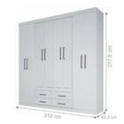 Roupeiro 8 Portas Stella Branco