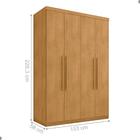 Roupeiro  4 Gavetas E 4 Portas Itajaí Naturalle