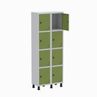 Roupeiro Aço Light 2v 08 Portas Gr302/8 Cinza/verde