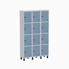 Roupeiro Aço Light 3v 12 Portas Gr303/12 Cinza/azul Dali