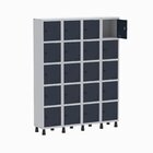 Roupeiro Aço Light 4v 20 Portas Gr304/20 Cinza/azul Delrei