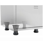 Roupeiro Aço Portas Pequenas Trinco Para Cadeado Cinza Com Az