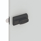 Roupeiro Aço Portas Pequenas Trinco Para Cadeado Cinza Com Ve