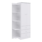 Roupeiro Alice 2 Portas E 3 Gavetas Com Cantoneira - Branco