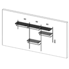 Roupeiro Aramado Quarto Pequeno Closet Feminino Solteiro 2,80