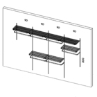 Roupeiro Aramado Quarto Pequeno Closet Feminino Solteiro 3,70