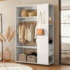 Roupeiro Arara Closet 120 Cm 2 Gavetas 14056 Off White Crista