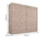 Roupeiro Asteca Duas Portas De Correr Amarula