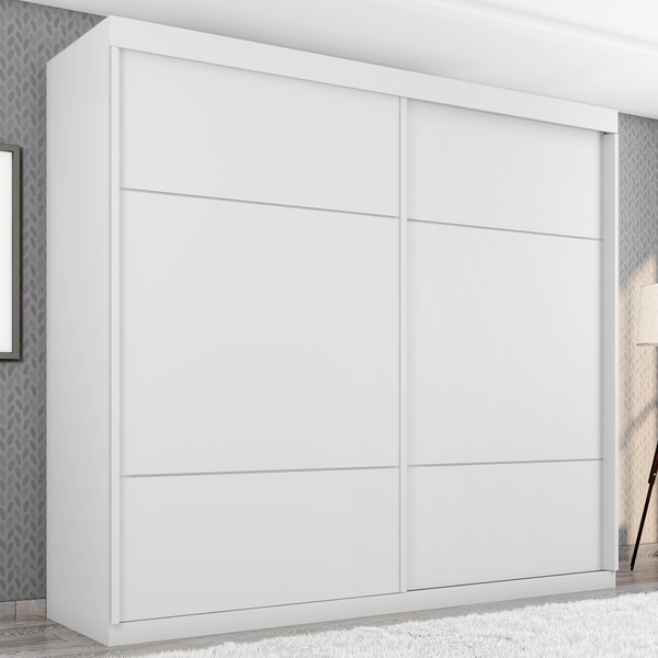 Roupeiro Asteca Duas Portas De Correr Branco