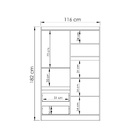 Roupeiro Baby Estrela 4 Portas 2 Gavetas - Azul