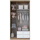 Roupeiro Bala De Menta 3 Portas Dobradiça Metálica Em Mdp Hen