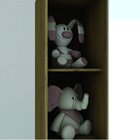 Roupeiro Bala De Menta 3 Portas Dobradiça Metálica Em Mdp Hen