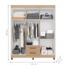 Roupeiro Bernado Nature Titanium