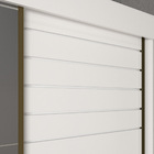 Roupeiro Bia 2 Portas Slide - 100% MDF - Com Espelho - Branco