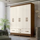 Roupeiro Cairo Castanho Wood/off White