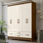 Roupeiro Cairo Castanho Wood/off White