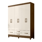 Roupeiro Cairo Castanho Wood/off White