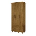 Roupeiro Canadá 3 Portas E 2 Gavetas Carvalho Rústico