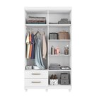 Roupeiro Canadá 4 Portas 2 Gavetas Mdf E Mdp Conquista Móveis