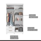 Roupeiro Canadá 4 Portas 2 Gavetas Mdf E Mdp Conquista Móveis