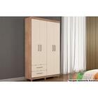 Roupeiro Canadá 4 Portas 2 Gavetas Mdf E Mdp Conquista Móveis