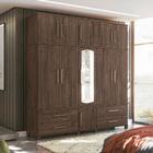 Roupeiro Casal 11 Portas 4 Gavetas Columbus Ébano