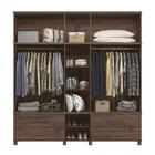 Roupeiro Casal 11 Portas 4 Gavetas Columbus Ébano