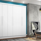 Roupeiro Casal 3 Gavetas Sina Branco