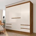 Roupeiro Casal 6 Portas 4 Gavetas Diplomata Freijó/off Premiu