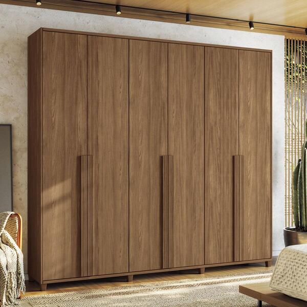 Roupeiro Casal 6 Portas Manchester Jatobá