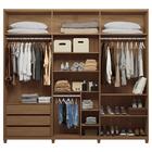 Roupeiro Casal 6 Portas Manchester Jatobá