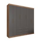 Roupeiro Casal 8 Portas Florida Atacama Grafite